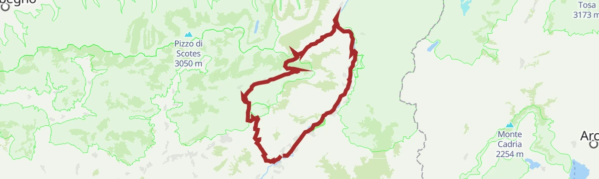 Route map: Al Passo del Vivione in Gravel